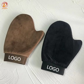 Tanning Mitt Supplier - Private LOGO Elastic Wrist Velvet