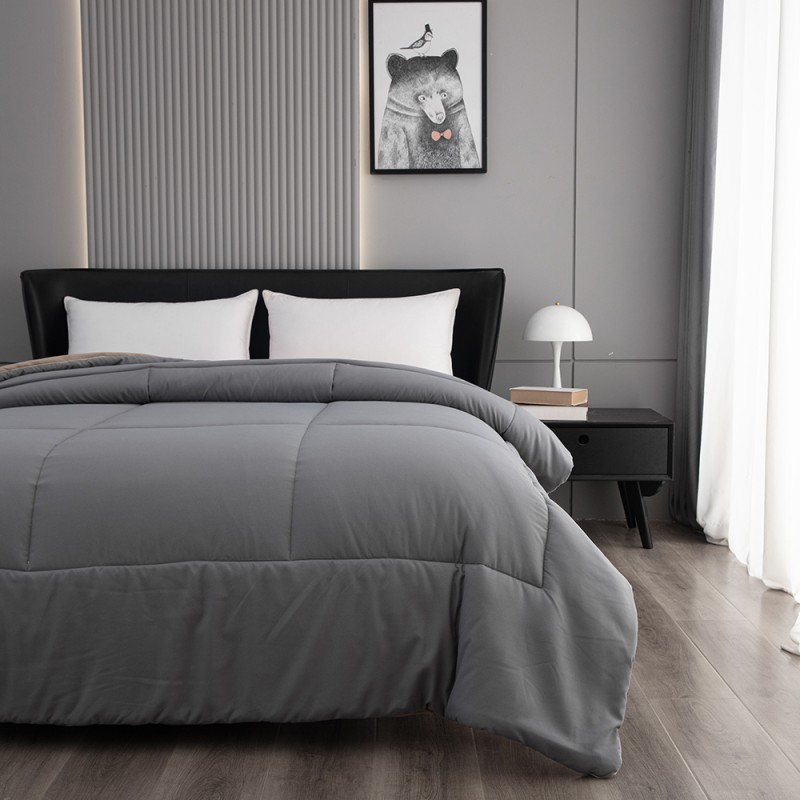 Reversible Comforter Factory - Couette De Lit Microfiber Quilt