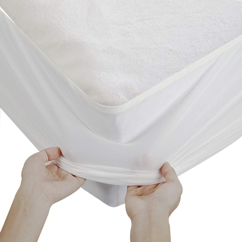 Fire Retardant Protector Factory - Terry Plastic Waterproof Latex