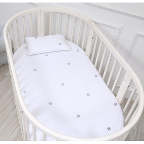 Bassinet Sheet Manufacturer - 100% Cotton Fitted Crib Waterproof