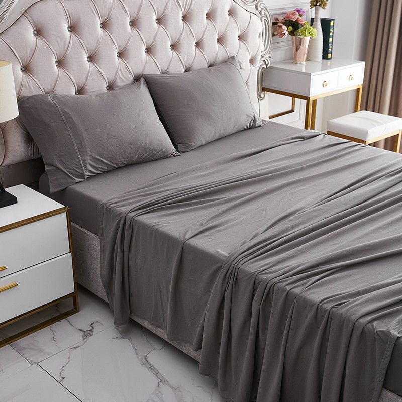 Cotton Bedding Supplier - Four Piece White Woven 100% Cotton