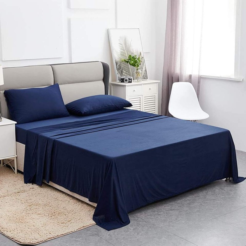 Microfiber Bedding Supplier - 4Pcs Brushed Linen Sheet Set