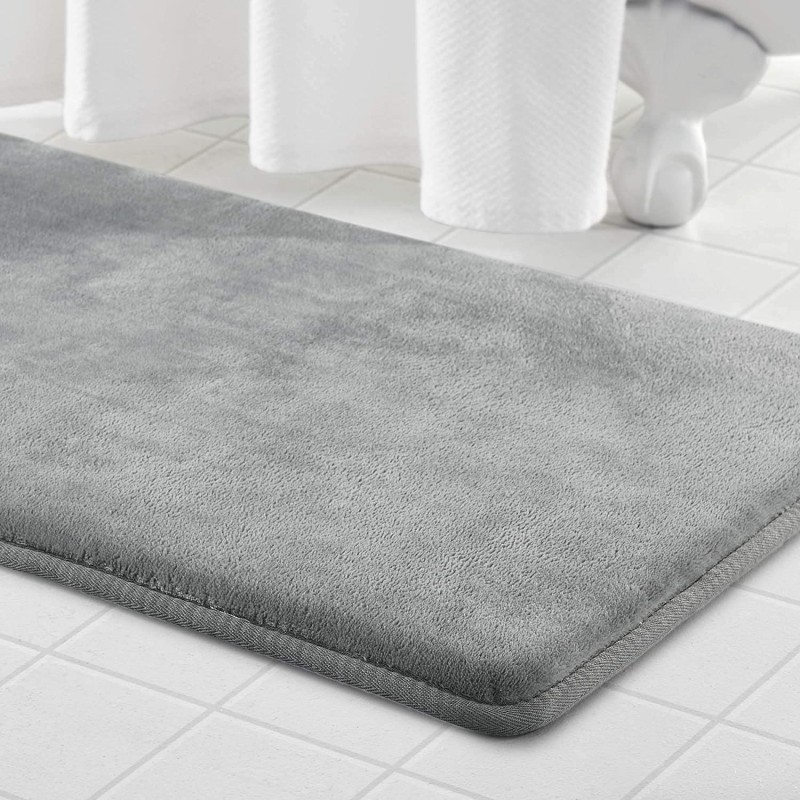 Memory Foam Mat Supplier - Antislip Bathroom Microfiber