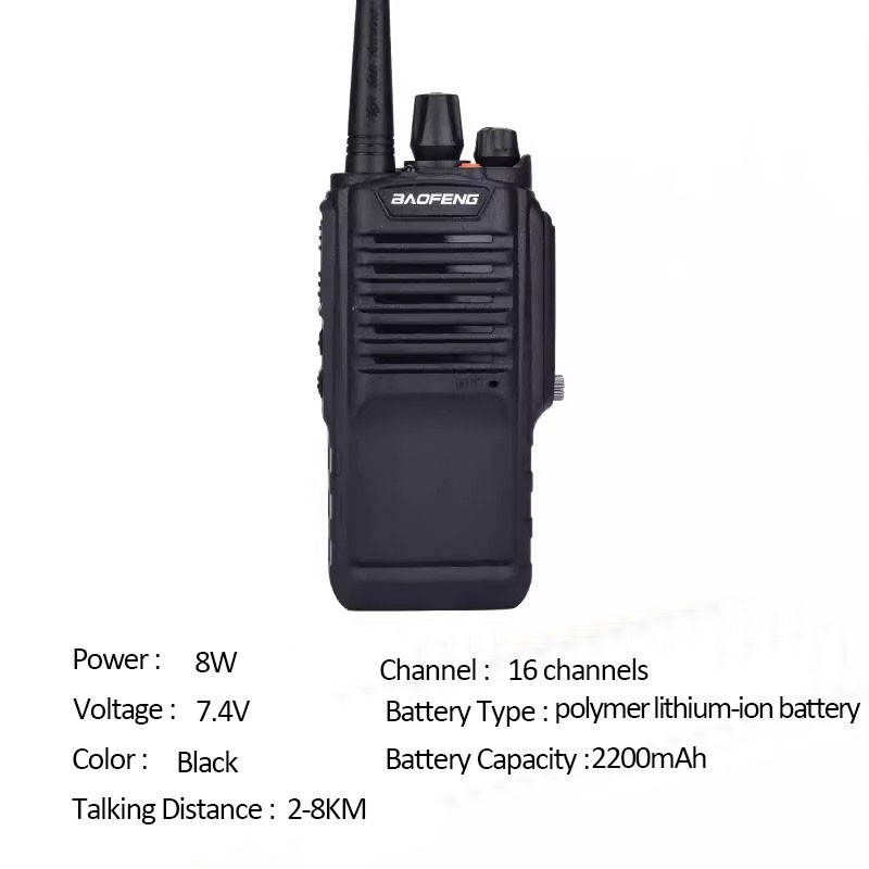 Waterproof Walkie Talkie Manufacturer - OEM 8W High-power Radio