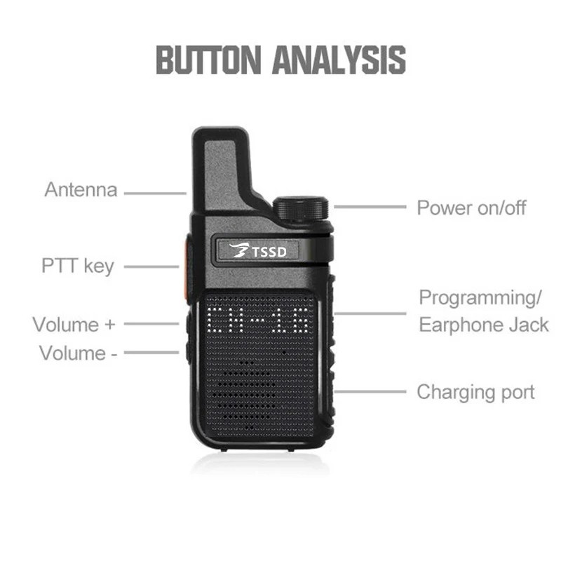 Mini Walkie Talkie Manufacturer - OEM 5W PMR446 Portable Radio