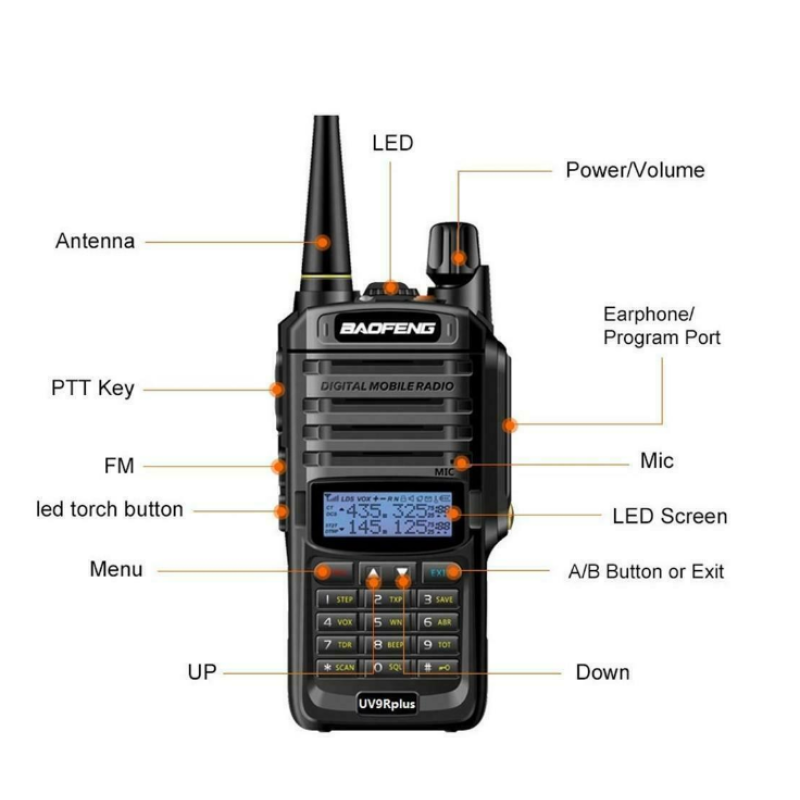 IP67 Walkie Talkie Factory - Bulk Dual Band 10km Range Radio