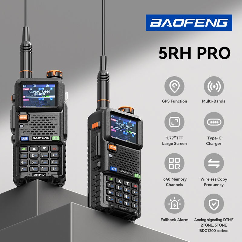 Walkie Talkie Factory - Baofeng UV-5RH PRO OEM Six-Band