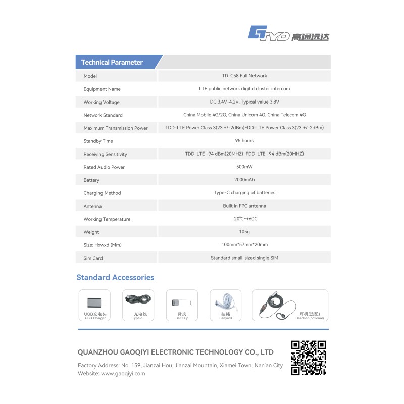 Walkie Talkie Manufacturer - 4G Network Long Range OEM