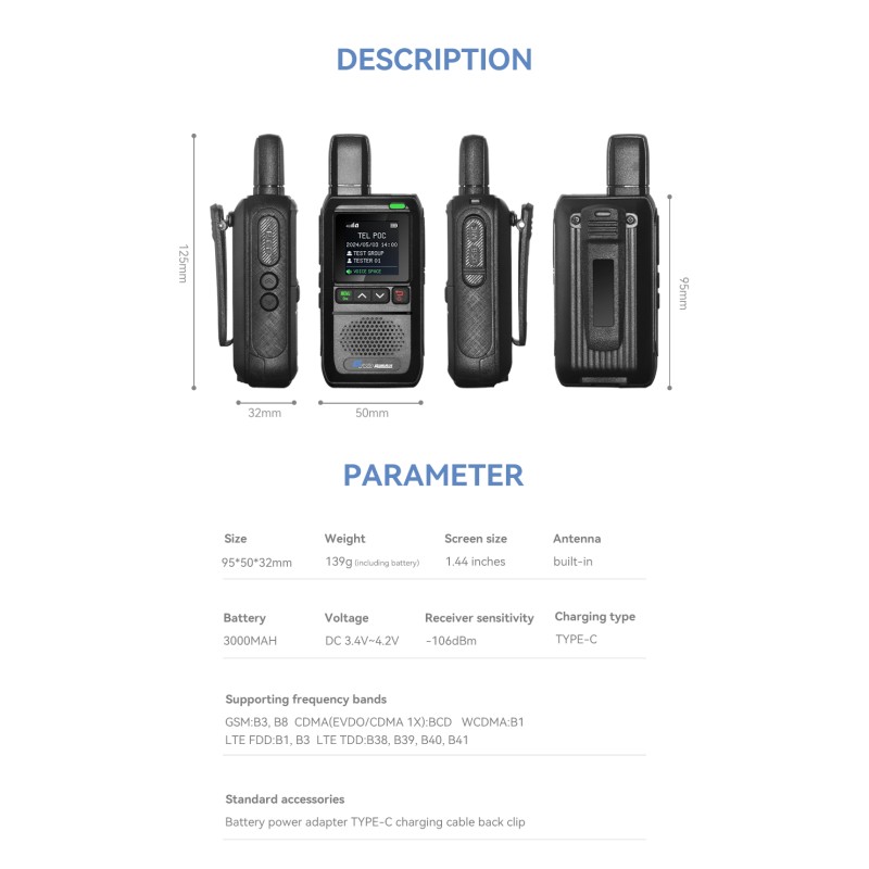 Walkie Talkie Manufacturer - 4G LTE SIM Card OEM Portable