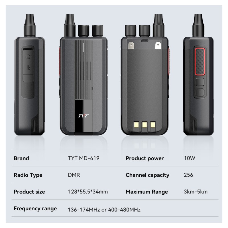 DMR Radio Factory - Bulk IP67 Waterproof 10W