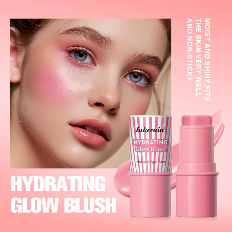 Lakerain Vitality Girl Pink Water-Glow Blush for Face Moisturizing Mineral Cream ODM Export Wholesale