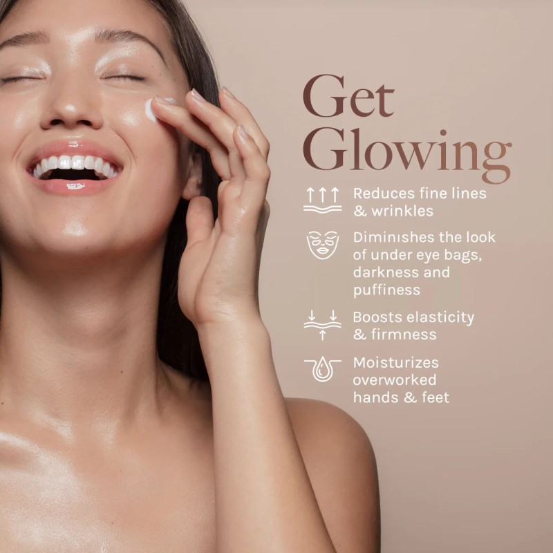 OEM Natural Hydrating Facial Moisturizer Cream Hand Foot Eye Neck Firming Skin Care Set Collagen Boosting Skincare Bundle