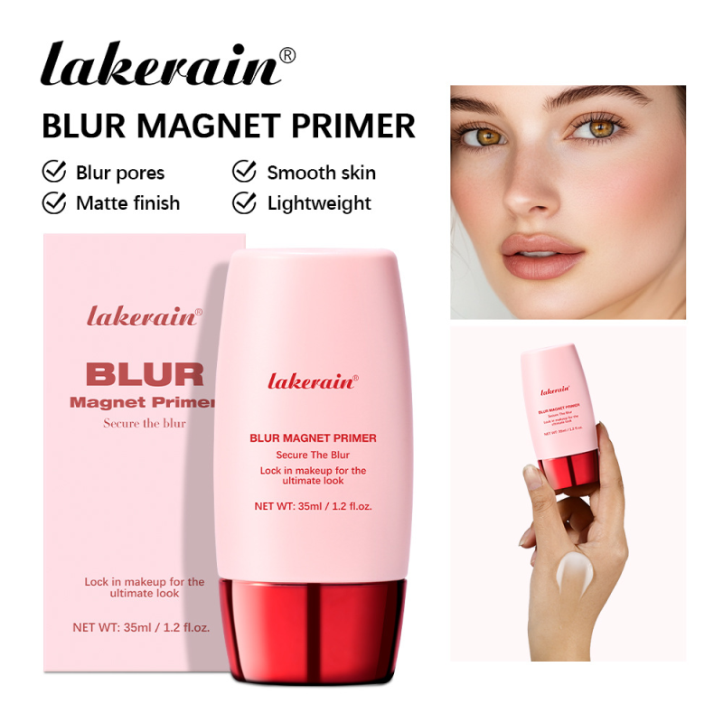 Lakerain Matte Makeup Primer Cross-Border Facial Pore Concealer Soft Focus Mineral Cream for Skin Tone Ready for Sale