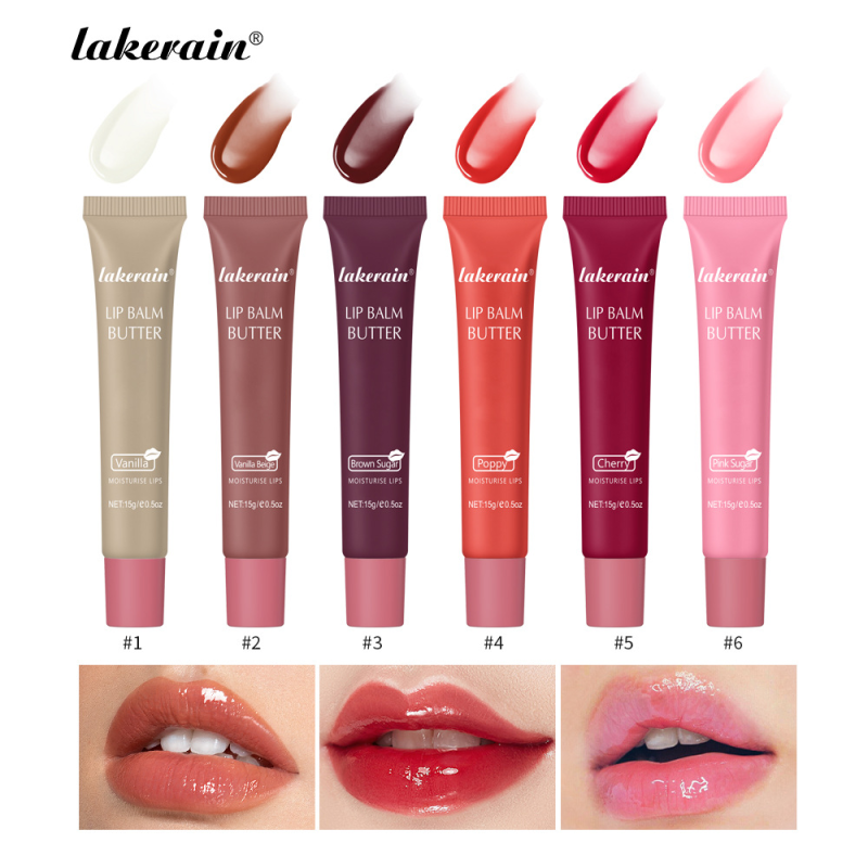 High Quality 15g Mineral Cream Lip Balm Fruit Flavored Butter Cross-Border Trade Durable Cute Moisturizing Hydrating Tint