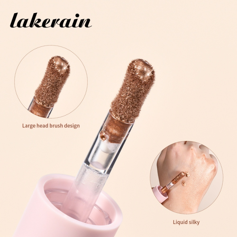 Lakerain Long-lasting Waterproof Sweatproof Face Body Highlighter Cross-Border Wholesale Brightening Liquid Pressed Powder Type