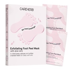 Best Seller Aloe Vera and Glycolic Acid Foot Mask Exfoliating Moisturizing Care for Heels Removes Dead Skin