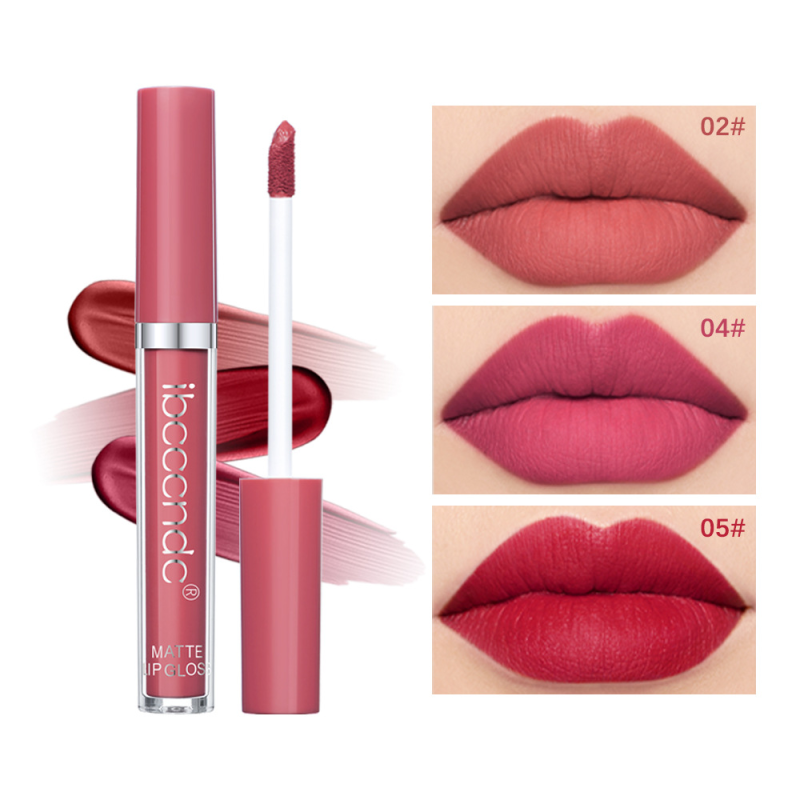 12 Colors Matte Long-Lasting Waterproof Non-Fading Non-Stick Gel Lip Gloss Mineral Lipstick for Cross-Border Use