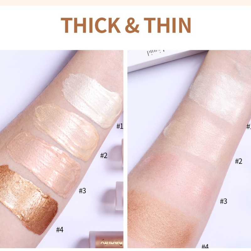 Lakerain Long-lasting Waterproof Sweatproof Face Body Highlighter Cross-Border Wholesale Brightening Liquid Pressed Powder Type