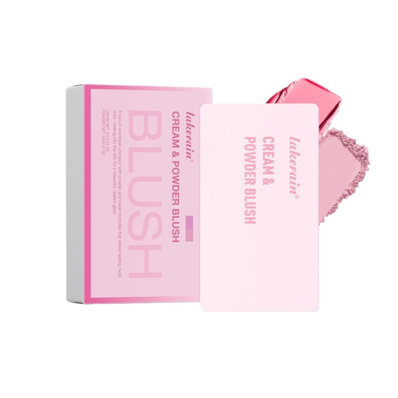 Patrick Ta Lakerain 2-in-1 Vegan Blush Palette Cruelty-Free High Moisturizing Delicate Cream Powder for Face Cheeks