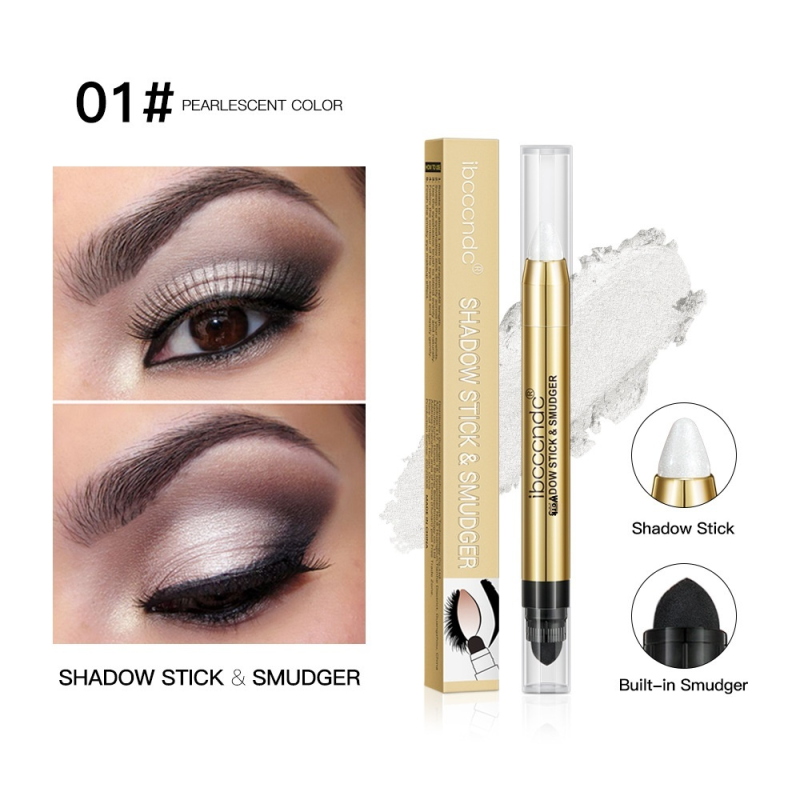 High-Gloss Double-Ended Contouring Eyeliner Pen Silkworm Brightening Dry Eye Shadow Pearlescent Fine Glitter Cross-Border Makeup