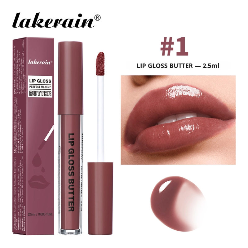 Waterproof Mineral Lip Liner Butter Gloss Lip Glaze Liquid Brightening Moisturizing Mirror-Like Long-Lasting Lip Treatment