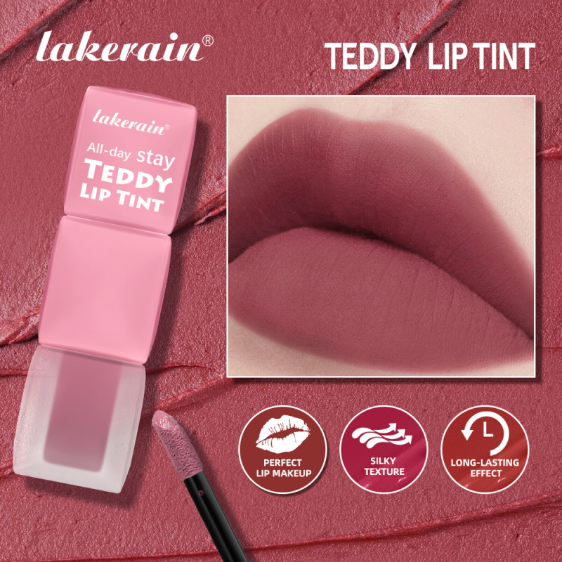 Long-Lasting Waterproof Teddy Lip Gloss Cream Matte Not Easy to Remove Chemical Ingredient Makeup