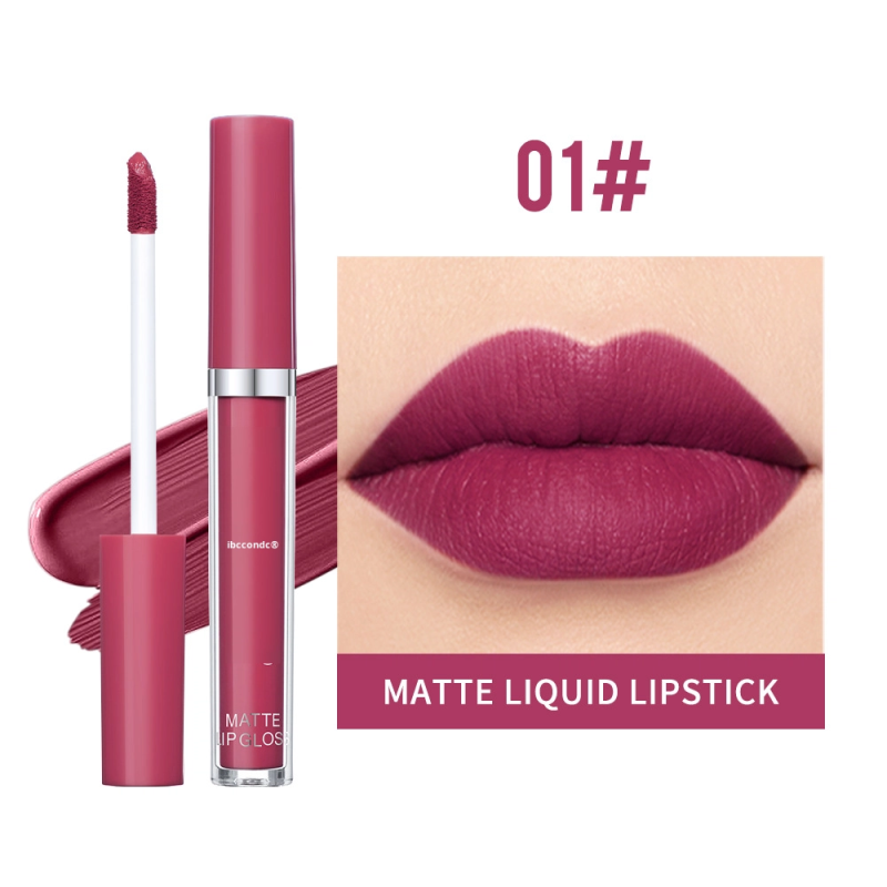 12 Colors Matte Long-Lasting Waterproof Non-Fading Non-Stick Gel Lip Gloss Mineral Lipstick for Cross-Border Use