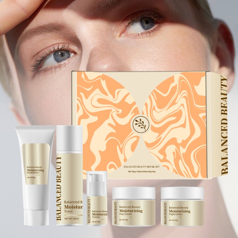 Women's Natural Moisturizing Niacinamide Skin Care Set for Face Wholesale Beauty Repair with Balanced Ingredients