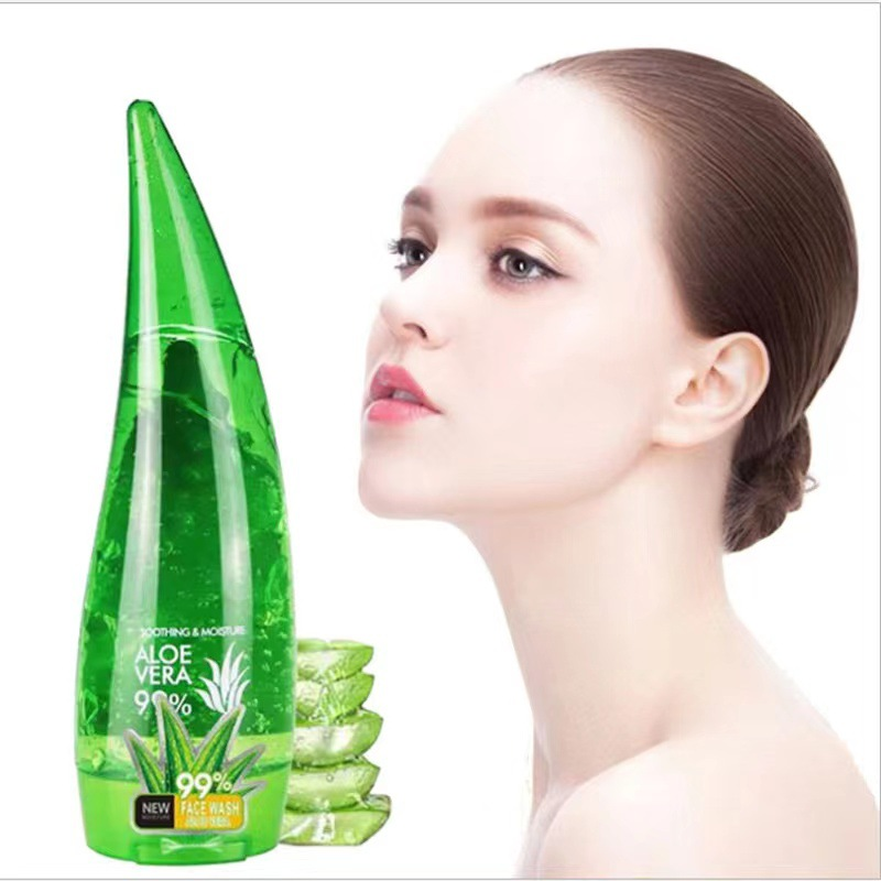 Best-Selling Aloe Vera Gel Skin Care Serum Targets Acne Marks Sun Exposure Improves Skin Health with Herbal Ingredients