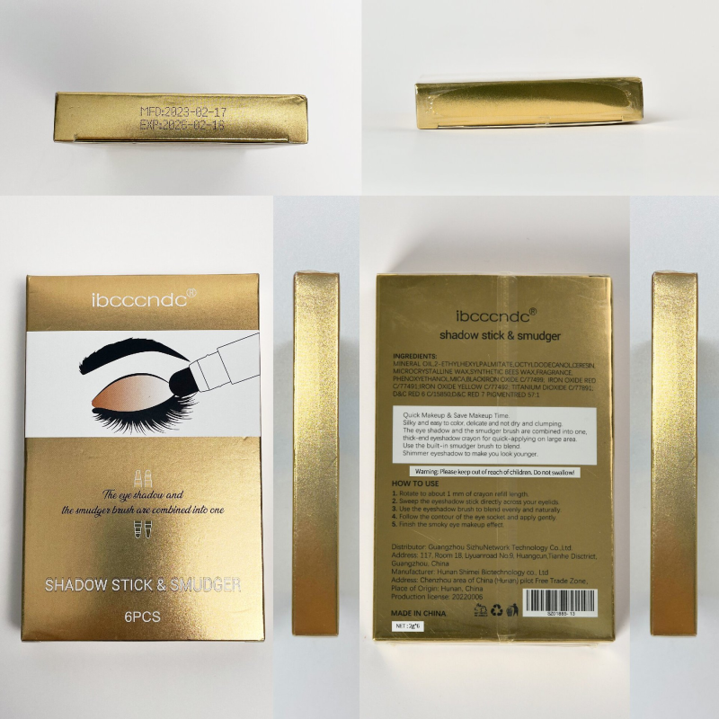 High-Gloss Double-Ended Contouring Eyeliner Pen Silkworm Brightening Dry Eye Shadow Pearlescent Fine Glitter Cross-Border Makeup