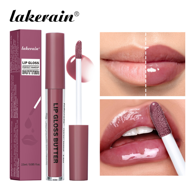 Waterproof Mineral Lip Liner Butter Gloss Lip Glaze Liquid Brightening Moisturizing Mirror-Like Long-Lasting Lip Treatment