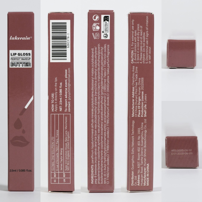 Waterproof Mineral Lip Liner Butter Gloss Lip Glaze Liquid Brightening Moisturizing Mirror-Like Long-Lasting Lip Treatment