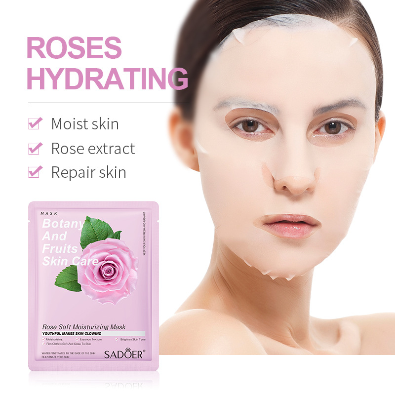 Sadoer Plant Mask Series Hydrating Fruit Moisturizing Facial Sheet Cross-Border Foreign Trade Wholesale for Face