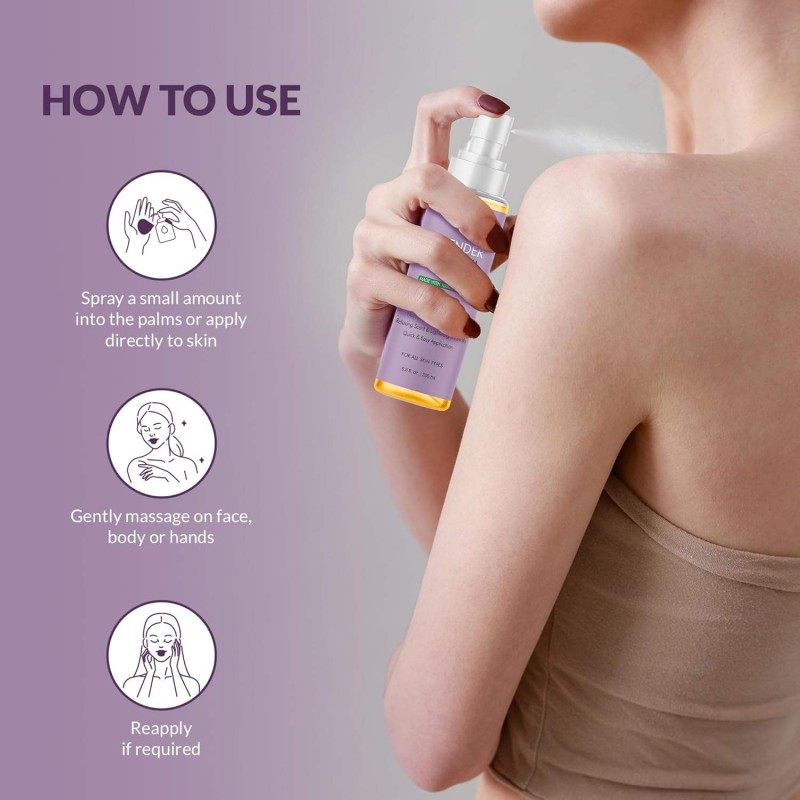 Hot Sales 100% Pure Natural Lavender Body Oil Deep Moisturizing for Dry Damaged Skin Glowing Body Oil Made From Seeds