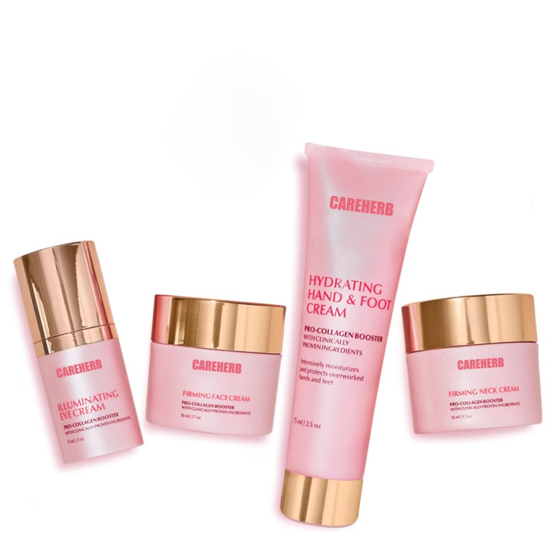 OEM Natural Hydrating Facial Moisturizer Cream Hand Foot Eye Neck Firming Skin Care Set Collagen Boosting Skincare Bundle