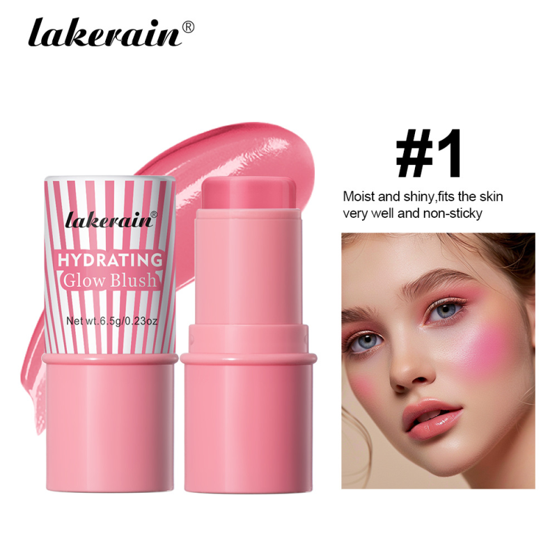 Lakerain Vitality Girl Pink Water-Glow Blush for Face Moisturizing Mineral Cream ODM Export Wholesale