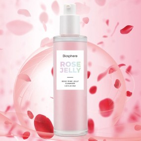 Deep Cleansing Rose Pink Jelly Facial Cleanser OEM ODM Face Wash for All Skin Types Skin Care Set