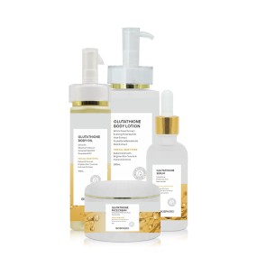 Organic Anti-Oxidation Glutathione Skincare Set for Black Women Facial Moisturizer Whitening Kit