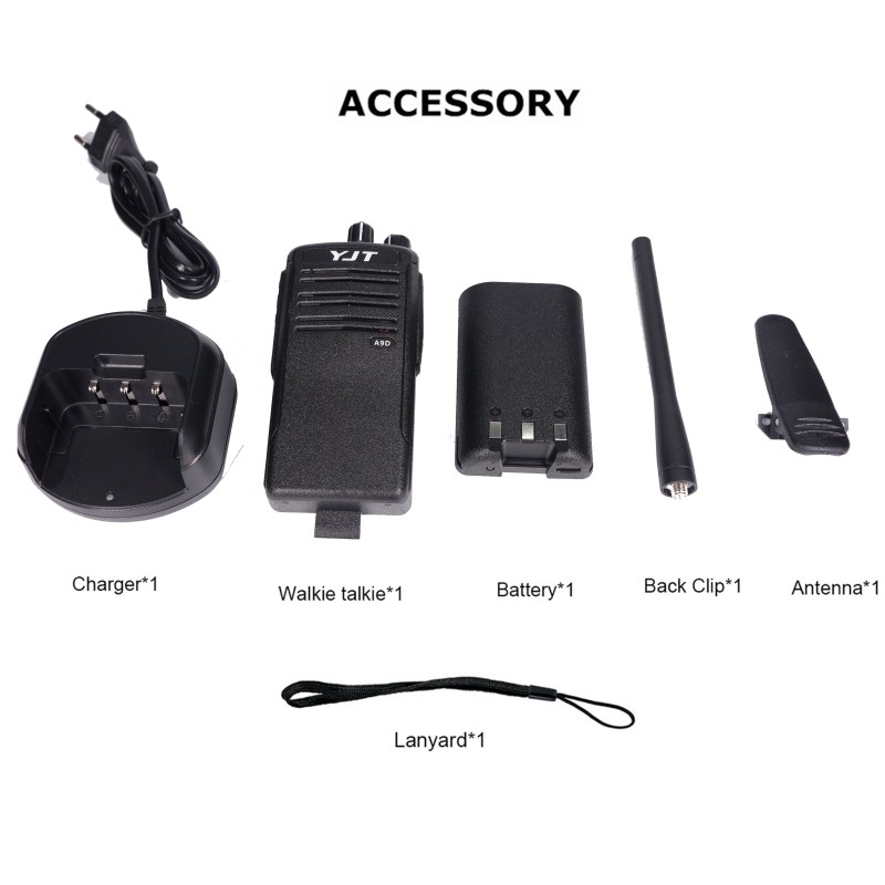 UHF Walkie Talkie Manufacturer - OEM 5W Emergency Button