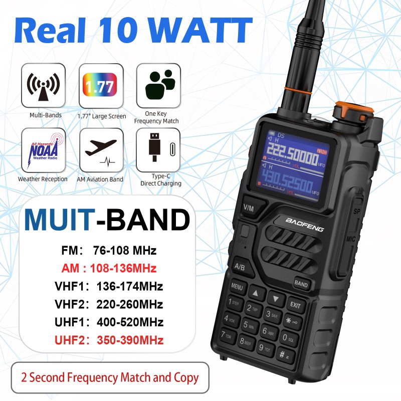 Two Way Radio Factory - Bulk 10W UHF VHF Portable