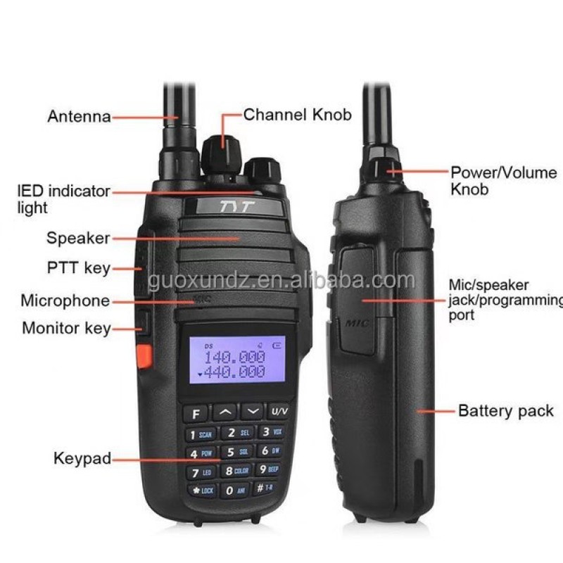 Walkie Talkie Factory - 10W Dual Band 3600mAh OEM Two-Way