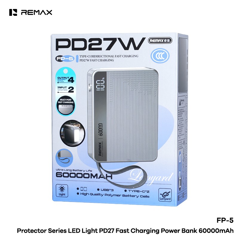Power Bank Factory - 60000mAh PD27W LED OEM Power Bank