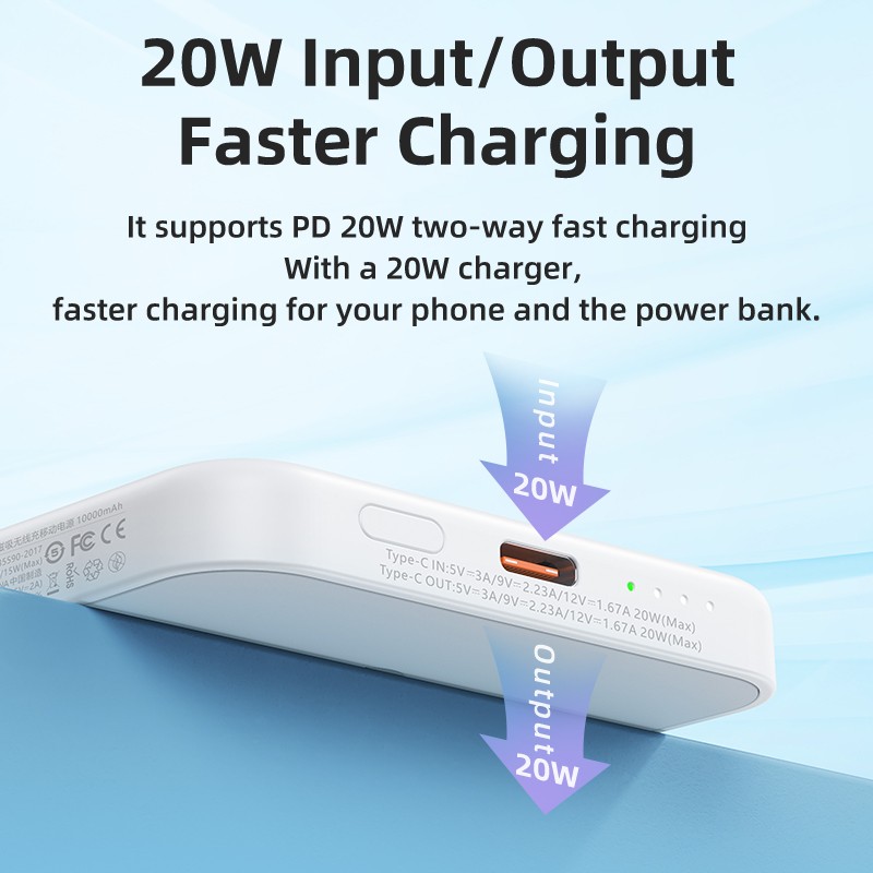 Power Bank Factory - 10000mAh Wireless Magnetic OEM