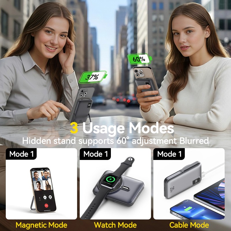 Power Bank Factory - 3-in-1 Magnetic 15W OEM Wireless