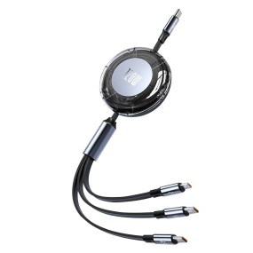 USB Cable Manufacturer - 120W 3 in 1 Retractable OEM