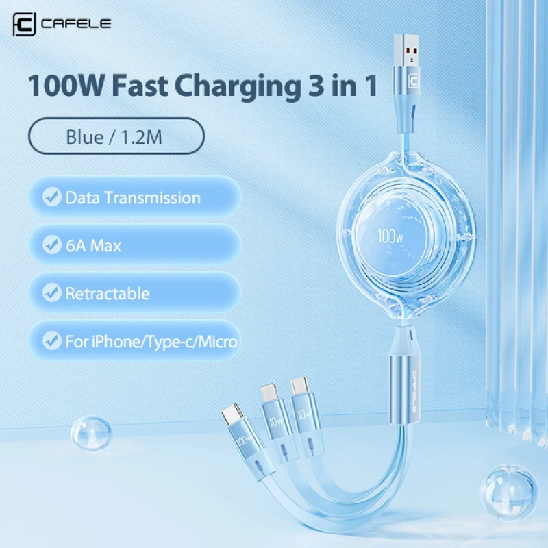 USB Cable Manufacturer - 3 in 1 100W Fast Charge OEM
