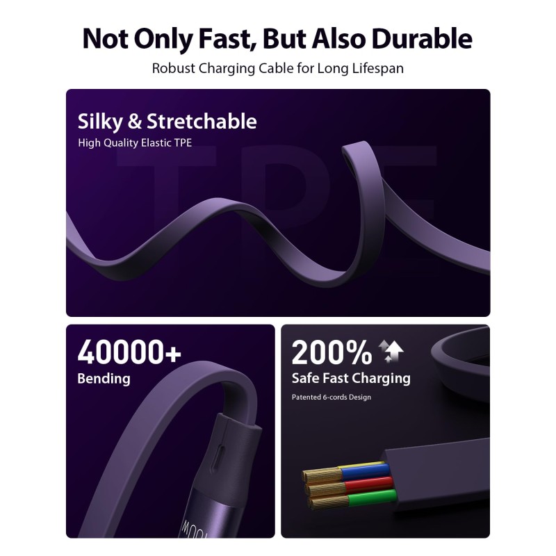 USB Cable Factory - 100W Retractable 3 in 1 OEM