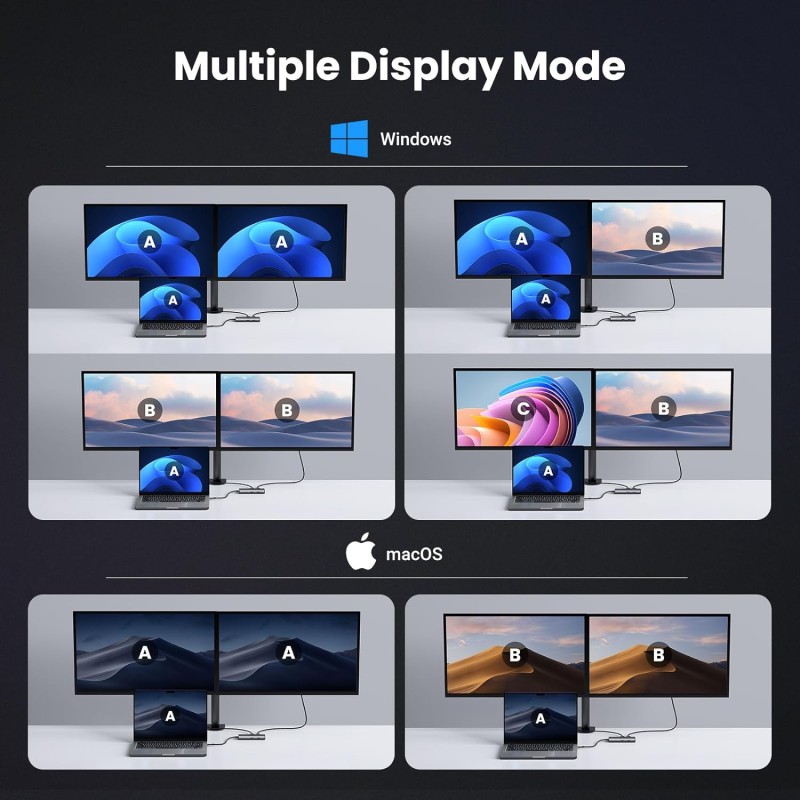 Docking Station Manufacturer - 6 in 1 USB C Hub OEM
