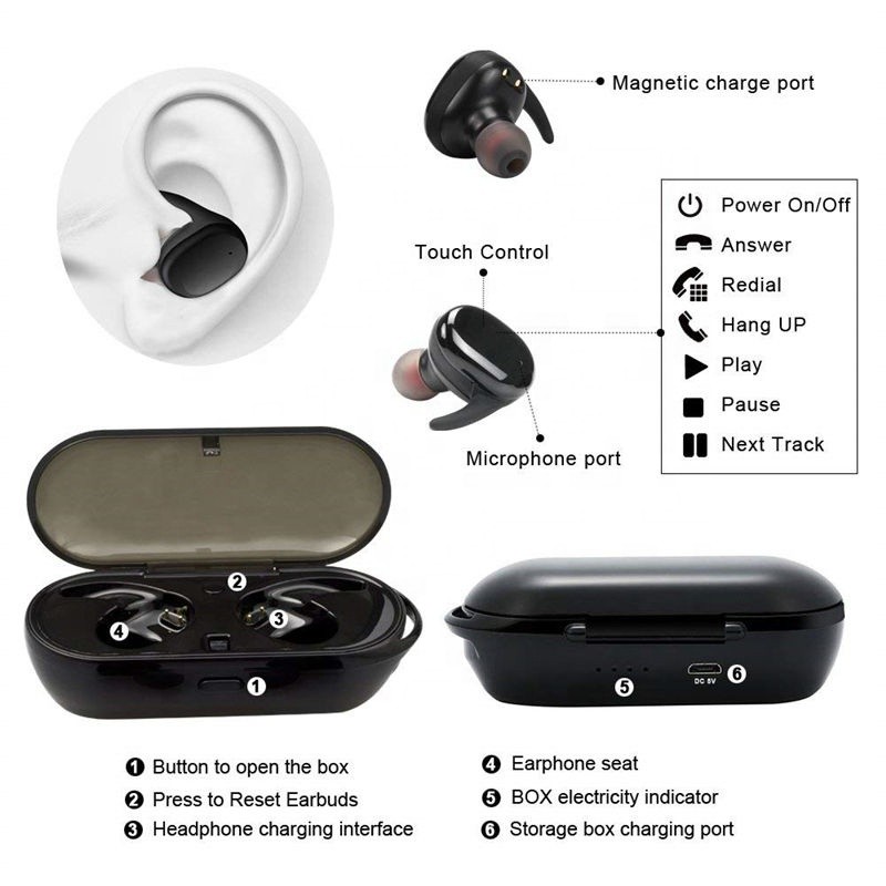 Wireless Earphones Factory - OEM Y30 Touch 5.0 Gaming Headset