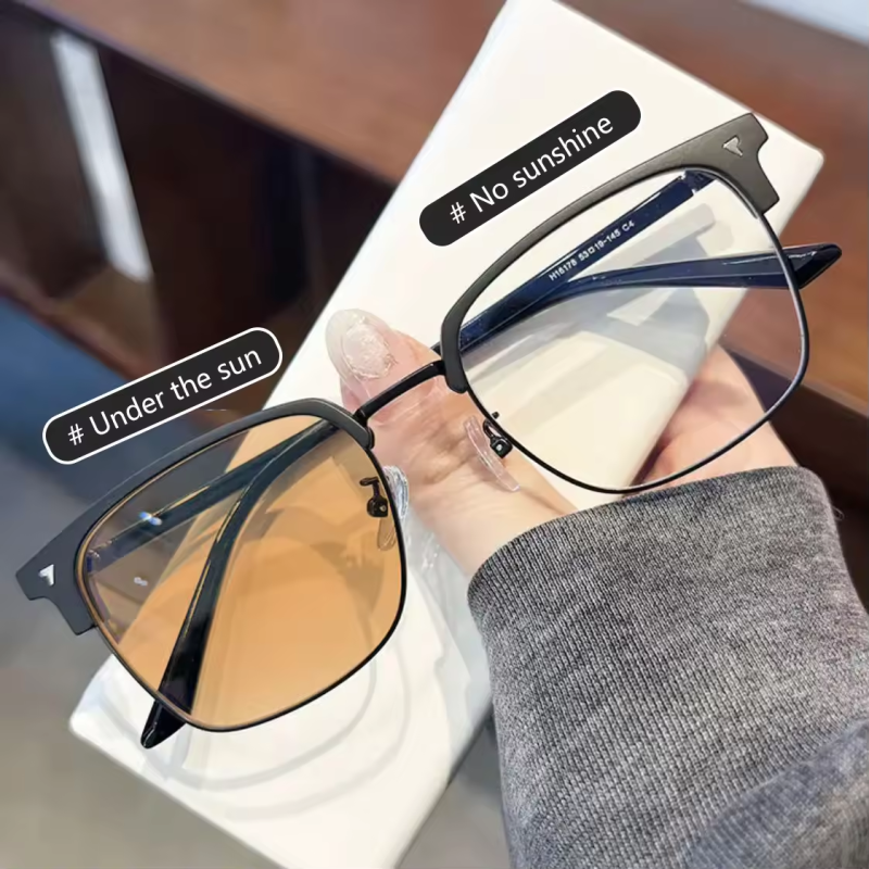 Anti-Blue Light Glasses Factory - OEM Wholesale Half Frame Myopia Eyewear